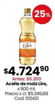Coto Lira aceite de ma	ext{iacute}z oferta