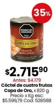 Coto Copa de oro - cóctel de cuatro frutas oferta