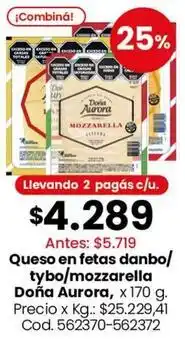 Coto Queso en fetas danbo/tybo/mozzarella oferta