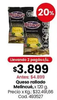 Coto Melincue - queso rallado oferta