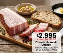 Coto Cagnoli - panceta ahumada oferta