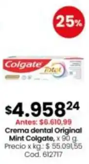 Coto Colgate crema dental original mint oferta