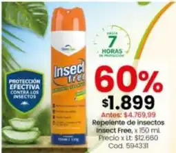 Coto Repelente de insectos insect free, x 150 ml oferta
