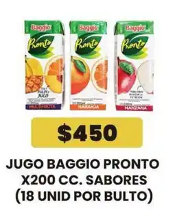 Autoservicio Capo Jugo baggio pronto oferta