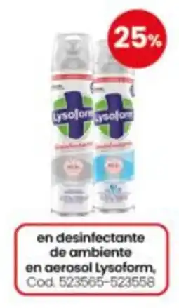 Coto Lysoform en desinfectante de ambiente en aerosol oferta