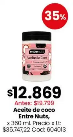 Coto Entre nuts aceite de coco oferta