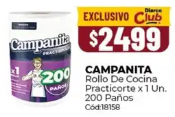 Diarco Campanita rollo de cocina practicorte oferta