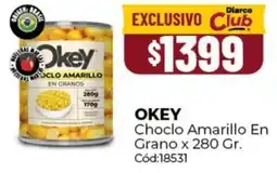 Diarco Okey choclo amarillo en grano oferta
