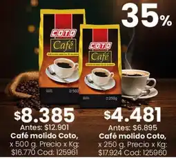 Coto Coto café molido oferta
