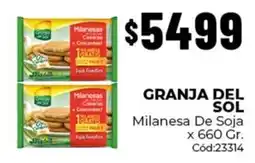 Diarco Granja del sol milanesa de soja oferta