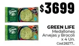 Diarco Green life medallones arvejas y brocoli oferta