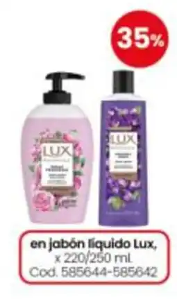 Coto Lux jabón liquido oferta