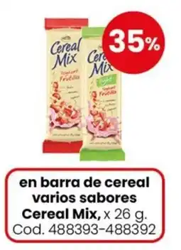 Coto Cereal Mix en barra de cereal varios sabores oferta