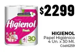Diarco Higienol papel higiénico fresh oferta