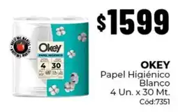 Diarco Okey papel higiénico blanco oferta