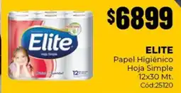 Diarco Elite papel higiénico hoja simple oferta