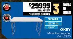 Diarco Okey mesa rectangular oferta
