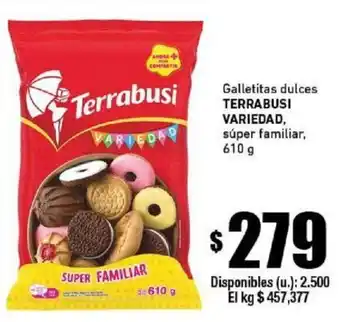 Cooperativa Obrera Terrabusi Variedad Galletitas dulces súper familiar, 610g oferta
