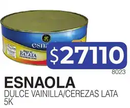 Masivos Esnaola dulce vainilla/cerezas lata oferta