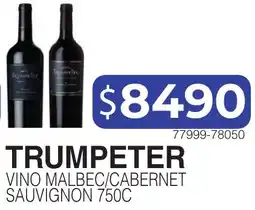 Masivos Trumpeter vino malbec/cabernet sauvignon oferta
