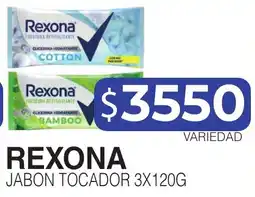Masivos Rexona jabon tocador oferta