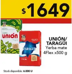 Nini Mayorista Unión/ Taragüi yerba mate oferta