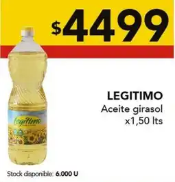 Nini Mayorista Legitimo aceite girasol oferta