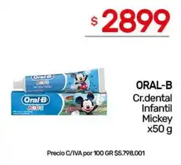 Nini Mayorista Oral-b cr.dental infantil mickey oferta