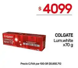 Nini Mayorista Colgate luminous white oferta