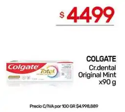Nini Mayorista Colgate Cr.dental Original Mint oferta