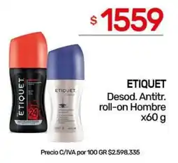 Nini Mayorista Etiquet desod. antitr. roll-on hombre oferta