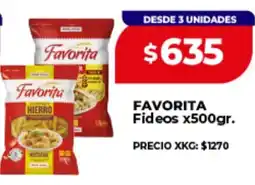 Supermayorista Vital Favorita fideos oferta
