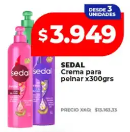 Supermayorista Vital Sedal crema para peinar oferta