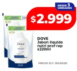Supermayorista Vital Dove jabon liquido nutri prof rep oferta