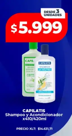 Supermayorista Vital Capilatis shampoo y acondicionador oferta