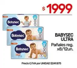 Nini Mayorista Babysec pañales reg. oferta