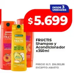 Supermayorista Vital Fructis shampoo y acondicionador oferta