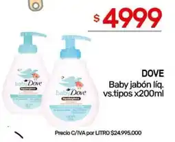 Nini Mayorista Dove baby jabón líq. oferta