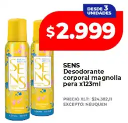 Supermayorista Vital Sens desodorante corporal magnolia pera oferta