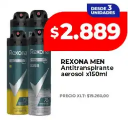 Supermayorista Vital Rexona men antitranspirante aerosol oferta
