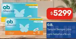 Nini Mayorista O.B. tampón siempre libre oferta