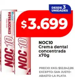 Supermayorista Vital Noc10 crema dental concentrada oferta