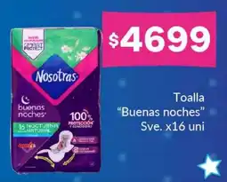 Nini Mayorista Nosotras toalla buenas noches oferta