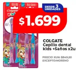 Supermayorista Vital Colgate cepillo dental kids +5años oferta