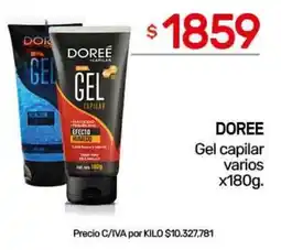 Nini Mayorista Doree gel capilar varios oferta
