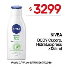 Nini Mayorista Nivea body cr.corp. hidrat.express oferta