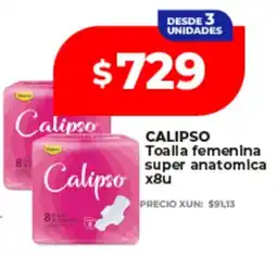 Supermayorista Vital Calipso toalla femenina super anatomica oferta
