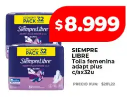 Supermayorista Vital Siempre libre tolla femenina adapt plus oferta