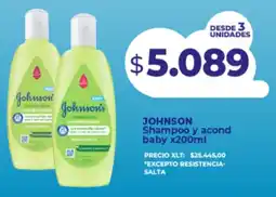 Supermayorista Vital Johnson's shampoo y acond baby oferta