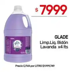 Nini Mayorista Glade limp.liquido bidon lavanda oferta